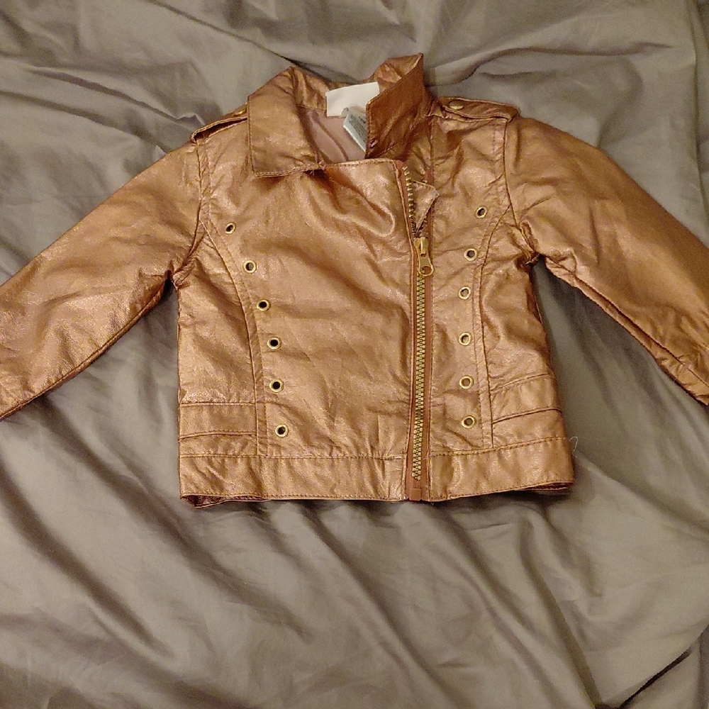 $5 IF BUNDLED Little Lass Shimmering Pink And Rose Gold Jacket